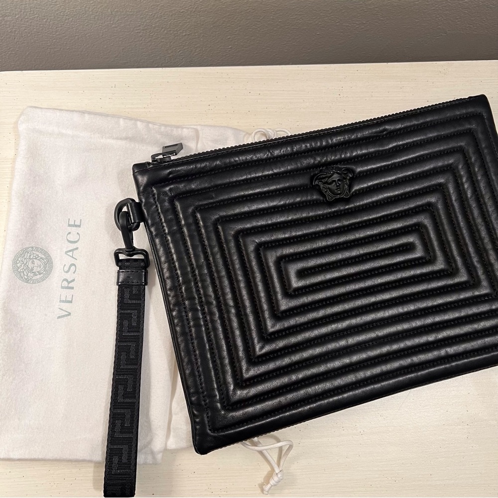 Authentic Vintage Versace la Madusa wristlet